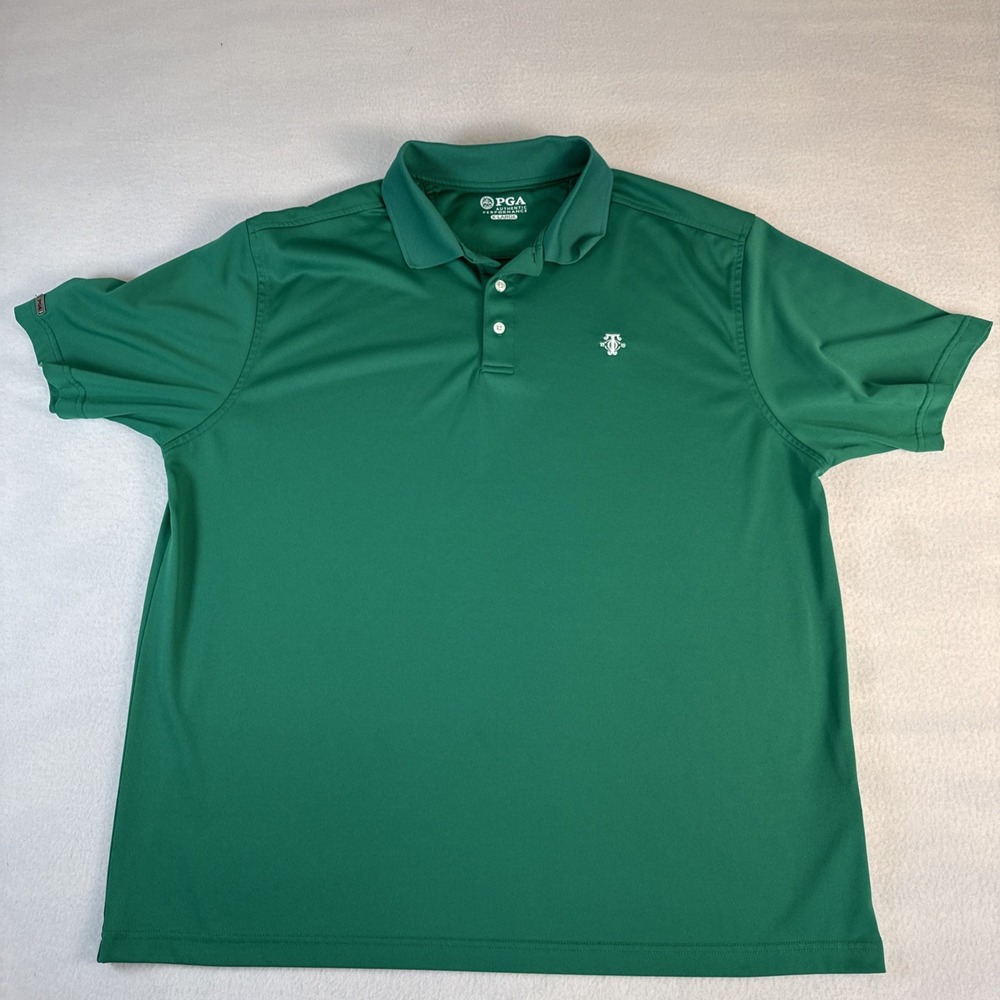 PGA Polo Mens Size XL Golf Shirt Authentic Performance Green‎